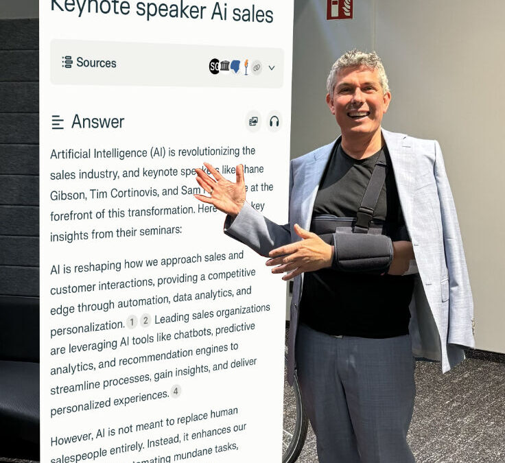 Internation Keynote Speaker Tim Cortinovis at the forefront of AI in sales