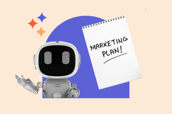 visual representation of an AI marketing plan